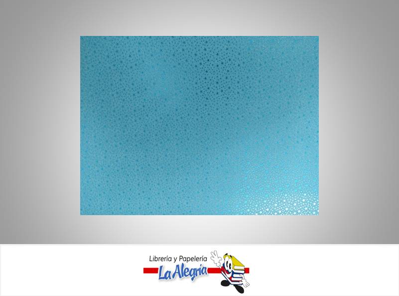 CARTULINA MICRO ESCARCHADA ESTRELLA PEQ TURQUESA MARCA S/M