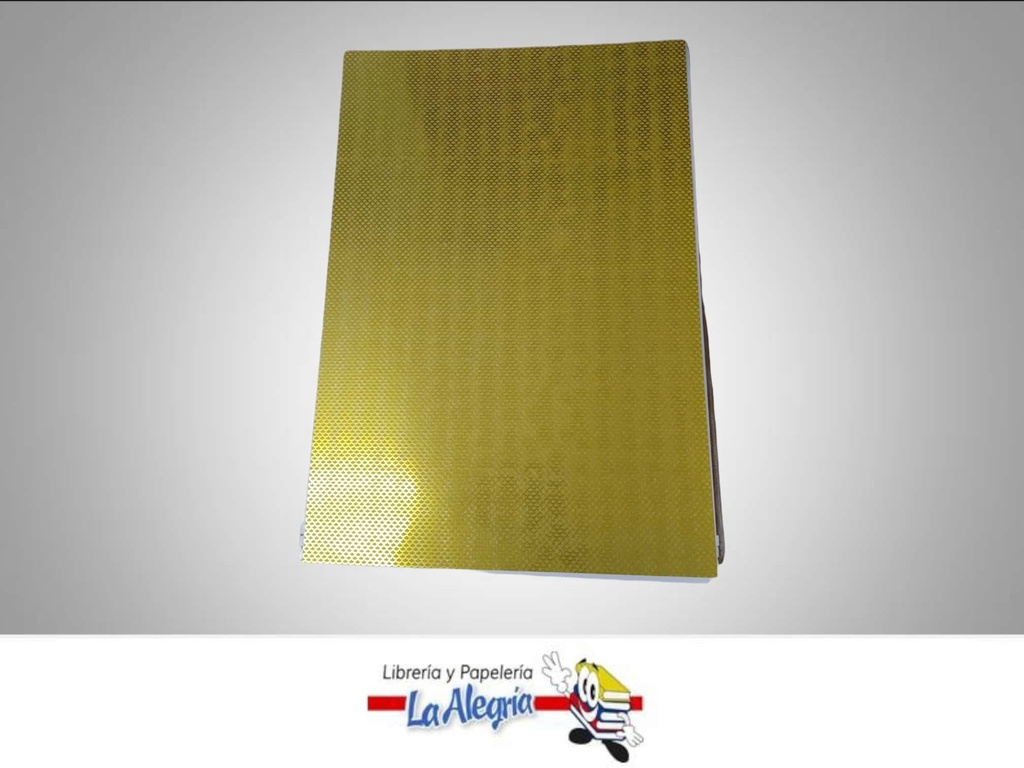 CARTULINA MICRO ESCARCHADA GOTAS DORADA UND MARCA S/M