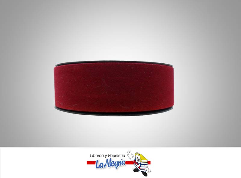 CINTA GAMUZADA 50MM VINOTINTO XMETRO MARCA S/M   
