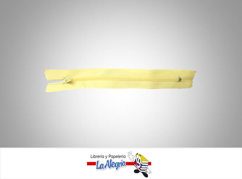 CIERRE PLASTICO 15 CM AMARILLO CLARO UND MARCA S/M   