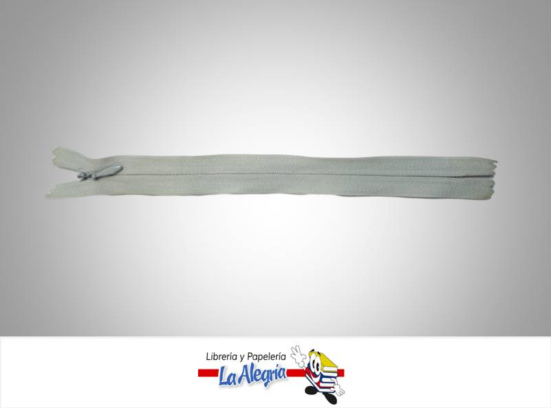 CIERRE INVISIBLE 20CM GRIS UND MARCA S/M   