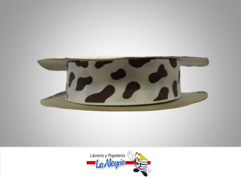 CINTA GROSS 25MM BLANCO/MARRON/MANCHA XM MARCA S/M   