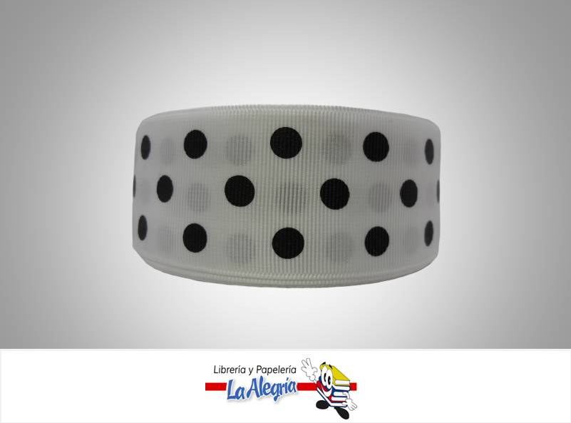 CINTA GROSS 38MM BLANCO/NEGRO/PUNTO XMTR MARCA S/M   