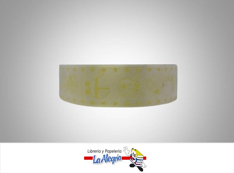 CINTA ESTAMPADA BABY 35MM AMARILLO XMT MARCA BOLIS   