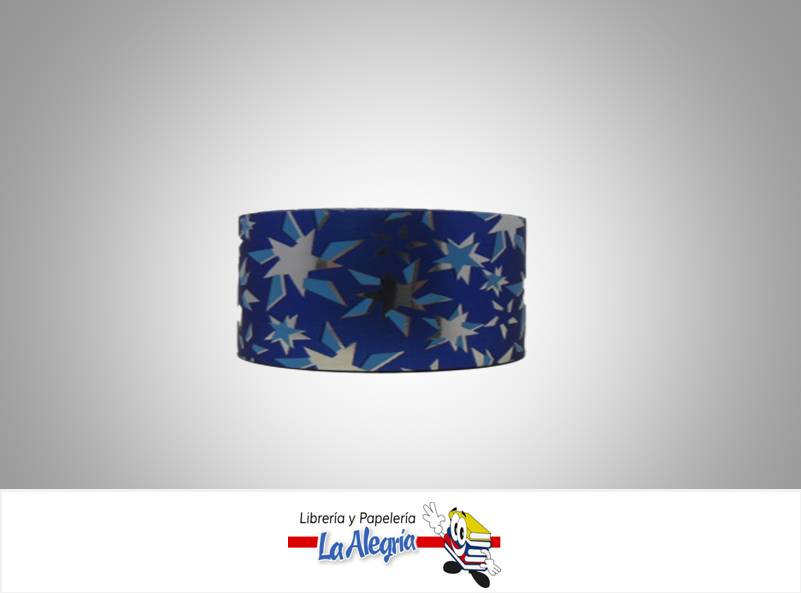 CINTA ESTAMPADA REFLEX 35MM AZUL REY XM MARCA BOLIS   