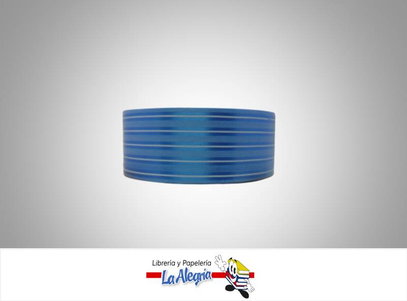 CINTA ESTAMPADA 35MM AZUL/BLANCO XMETRO MARCA CINTAS JET   