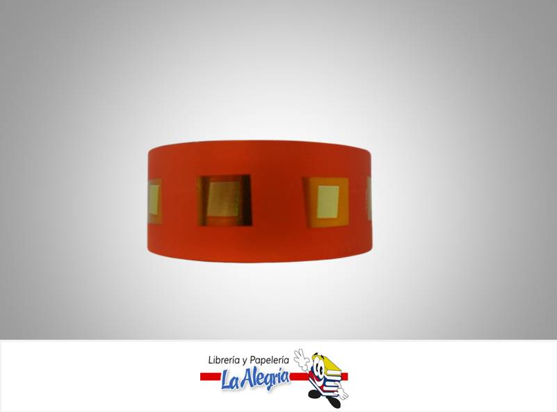 CINTA ESTAMPADA REFLEX 35MM NARANJA XMT MARCA BOLIS   