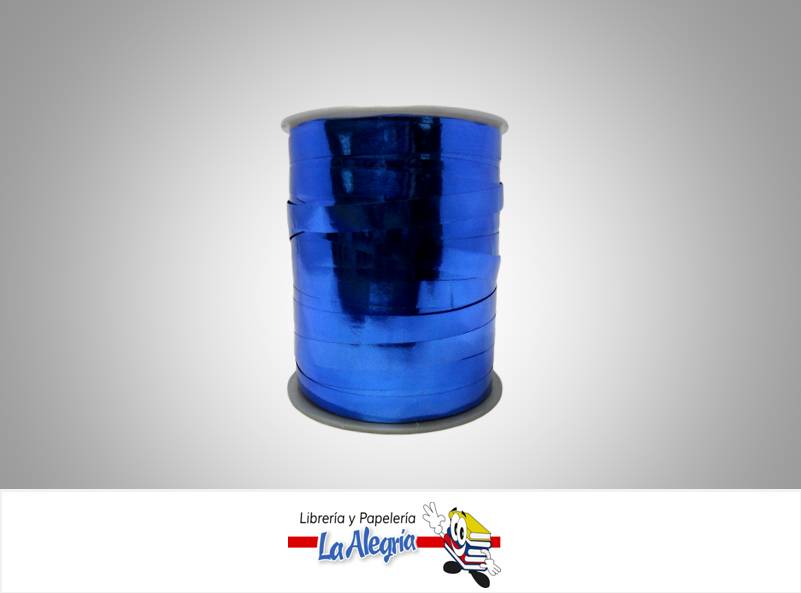 CINTA METALIZADA 9MM AZUL INTENSO XMETRO MARCA BOLIS   