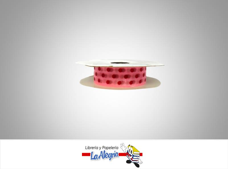 CINTA TULL ESTAMP 25MM ROSA LUNAR/R XMET MARCA S/M   