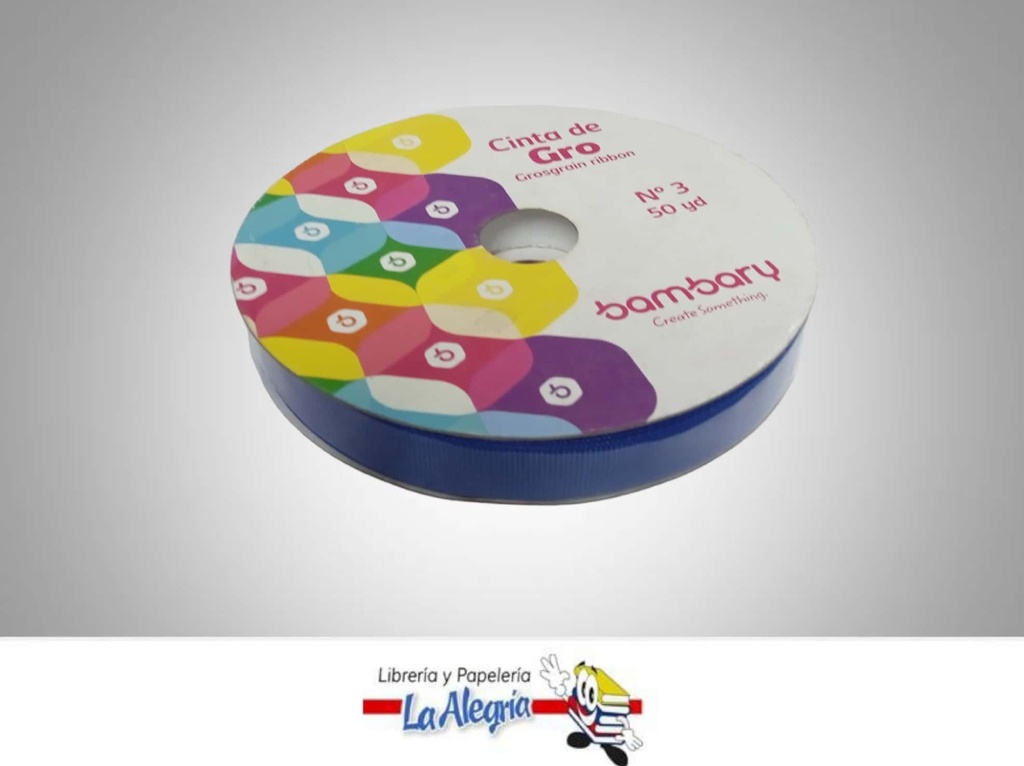 CINTA GROSS 15MM AZULX METRO MARCA BAMBARY   