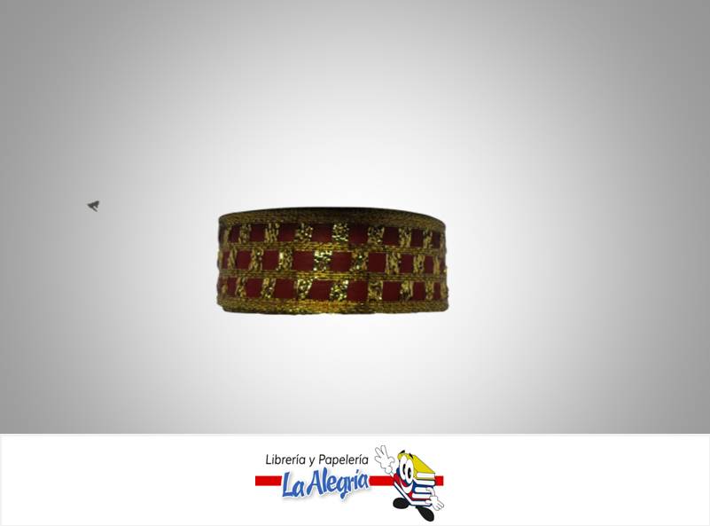 CINTA METALIZADA ITALY 25MM VINOTINTO XM MARCA BRIZOLARI   