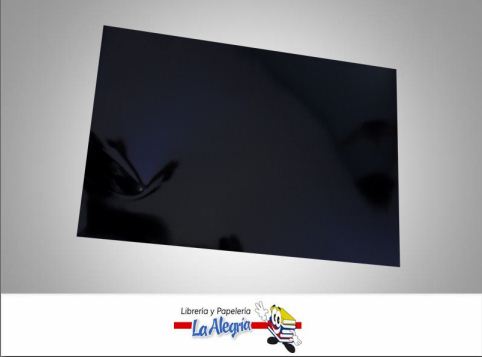 CARTULINA DOBLE FAZ METALIZADA 50X70 CM NEGRA UND 230GR MARCA S/M