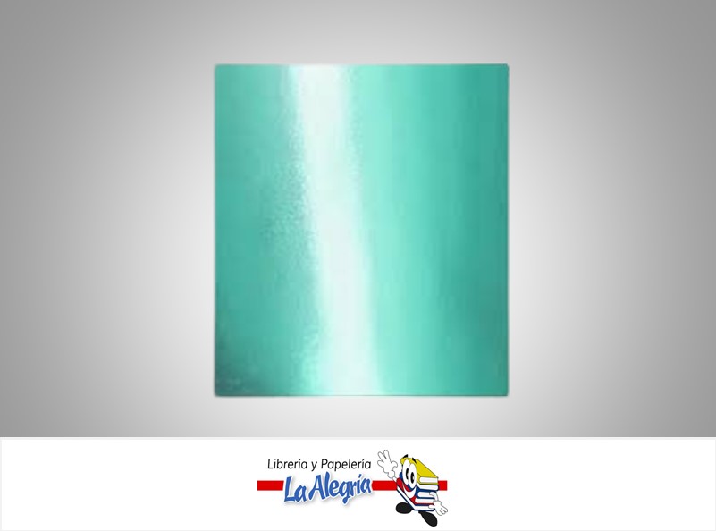 CARTULINA METALIZADA 21X29.5 CM TURQU UND MARCA S/M