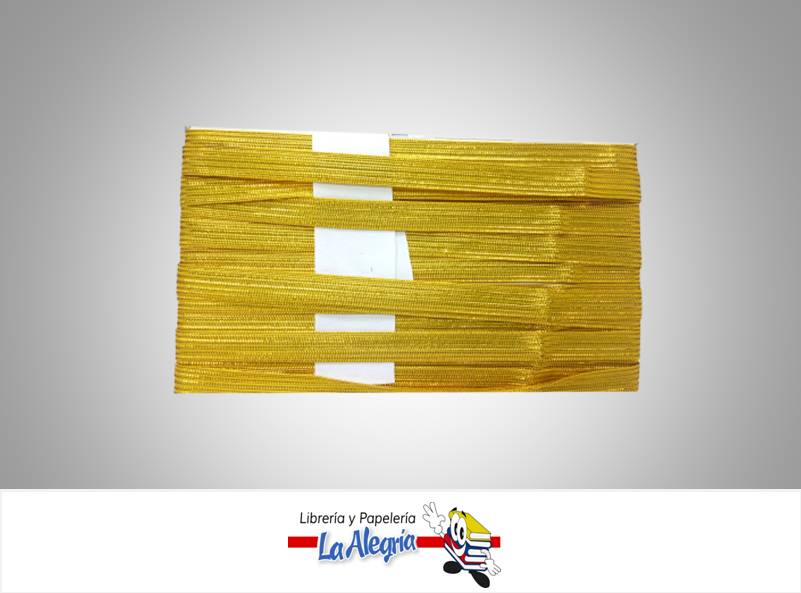 CINTA TEJIDA METALICA 09MM DORADO XMETRO MARCA S/M   