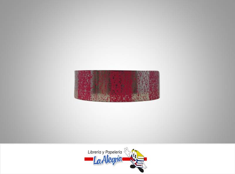 CINTA NAVIDAD 20MM ROSADO/PLATEADO XMT MARCA BOLIS   