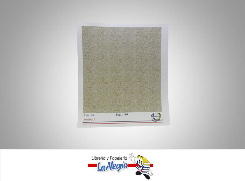 TEXTURA P/MAQUETA PIEDRA 1 ESC 1:50 UND MARCA DISEÑOS EN BLANCO   