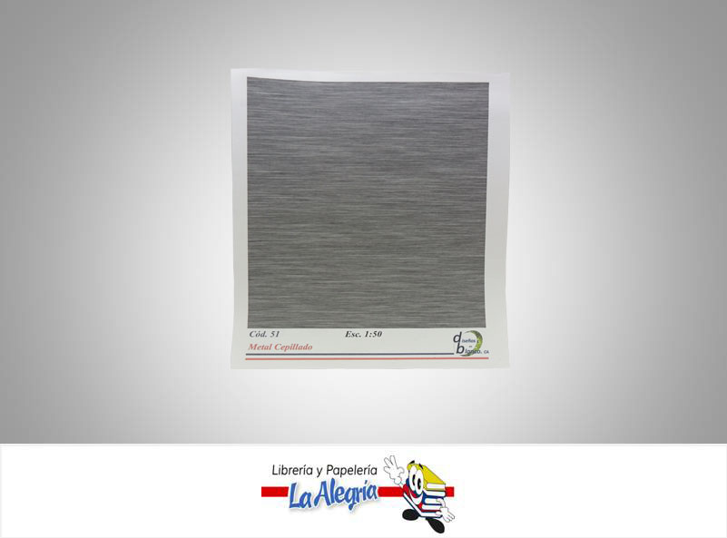 TEXTURA P/MAQUE METAL CEPILLA ESC 1:50 U MARCA DISEÑOS EN BLANCO   