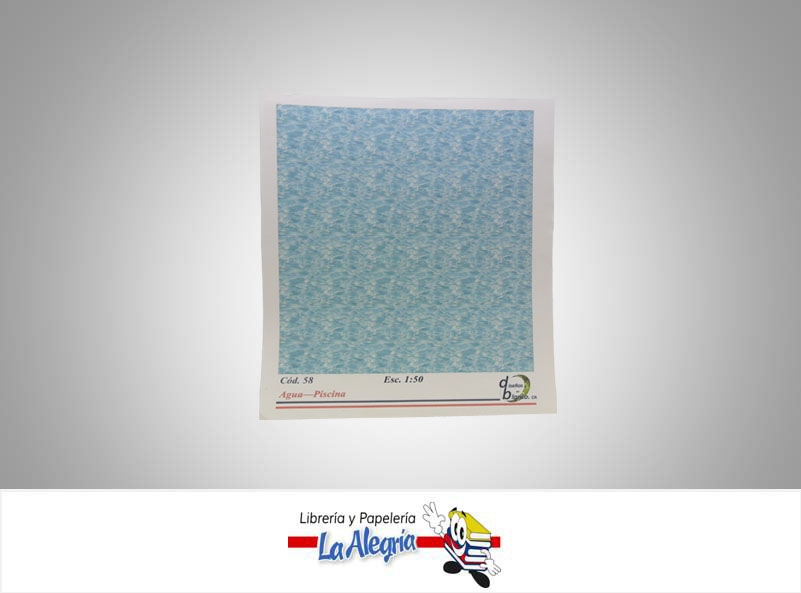 TEXTURA P/MAQUE AGUA-PISCIN ESC 1:50 UN MARCA DISEÑOS EN BLANCO   