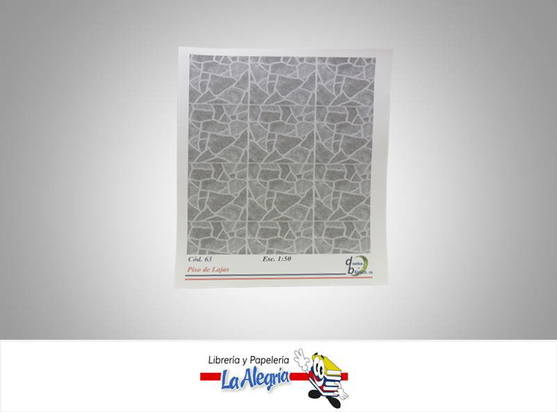 TEXTURA P/MAQUET PIS D/LAJAS ESC 1:50 UN MARCA DISEÑOS EN BLANCO   