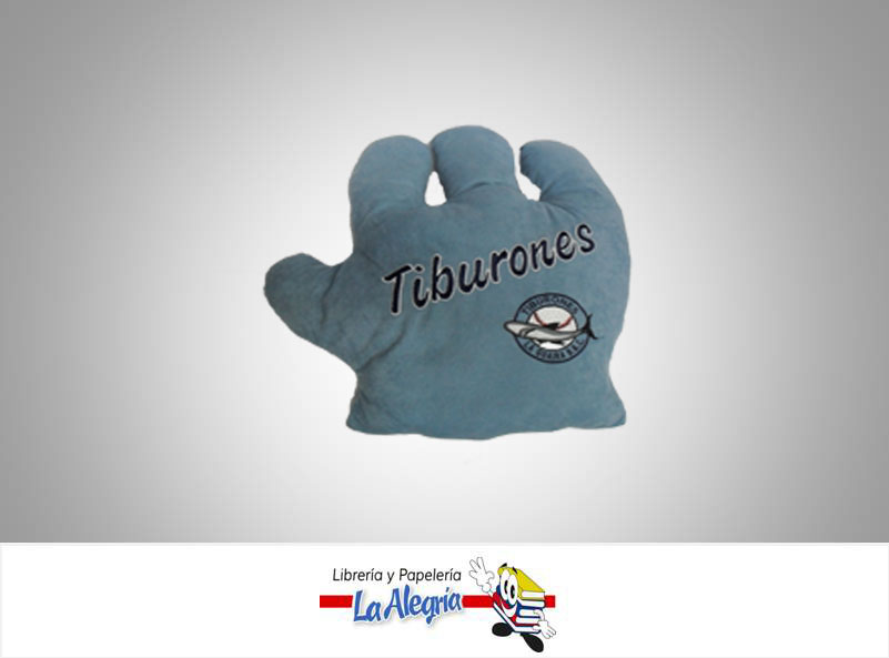COJIN BEISBOL MANO TIBURONES AZUL MARCA S/M   