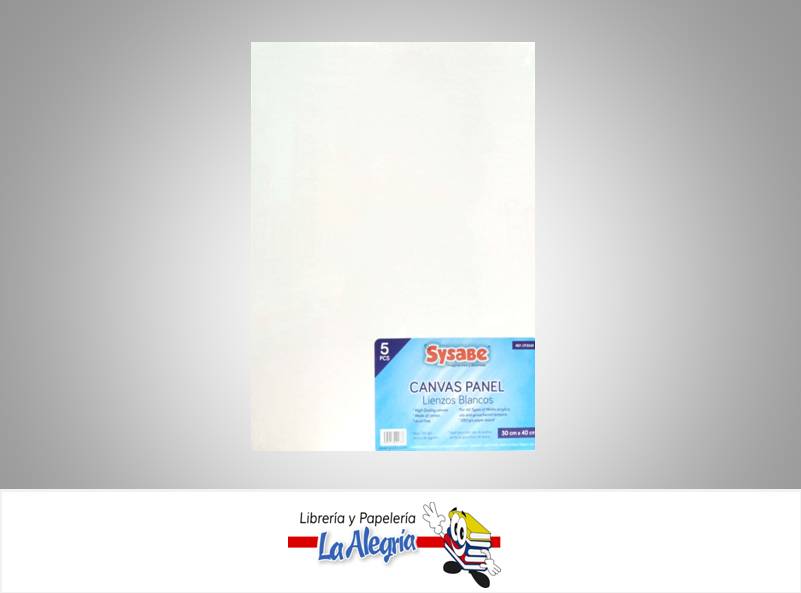 LIENZO SIN MARCO 30X40CM UND MARCA SYSABE   