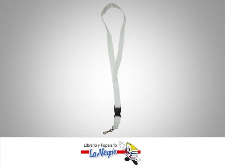 CINTA PORTA CARNET GRUESA BLANCO UND MARCA S/M   