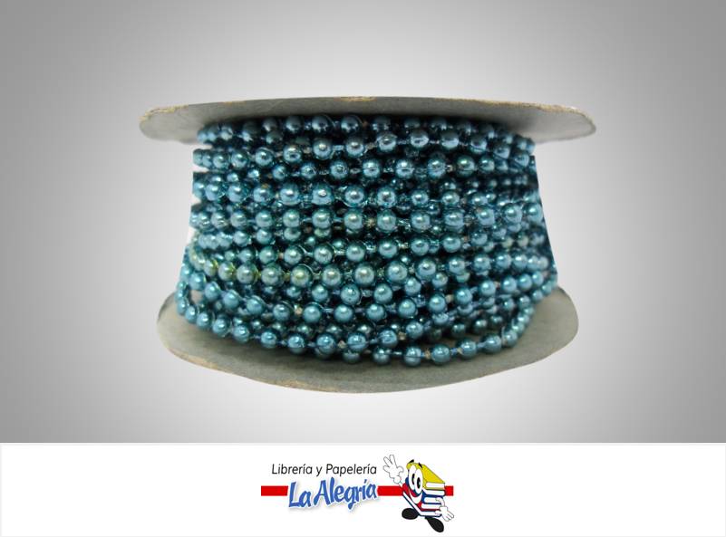 CINTA PERLA 03MM AZUL MEDIO XMETRO MARCA S/M   