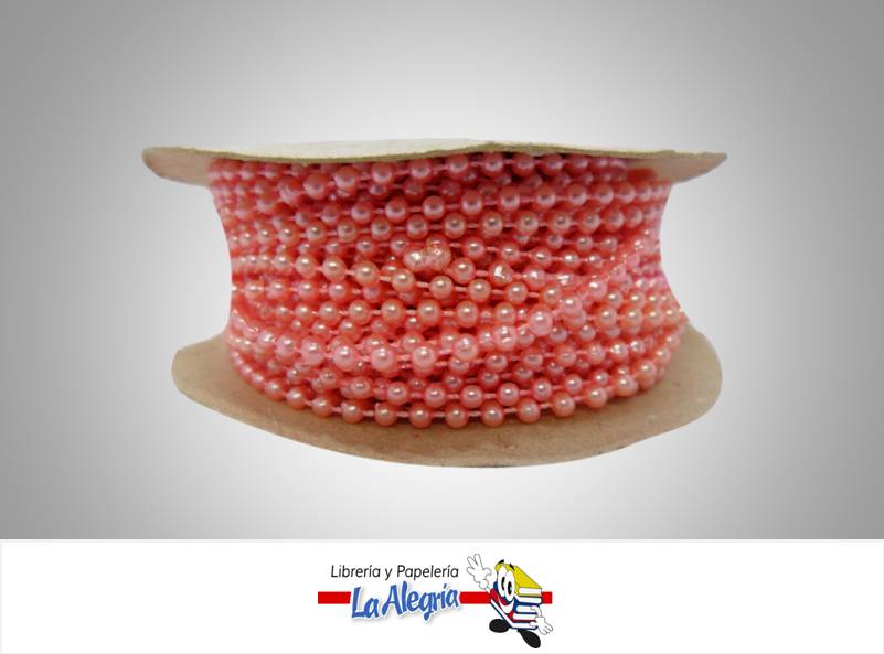 CINTA PERLA 03MM GUAYABA XMETRO MARCA S/M   