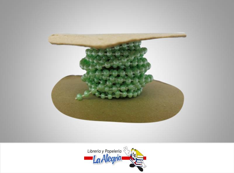 CINTA PERLA 03MM VERDE AGUA XMETRO MARCA S/M   