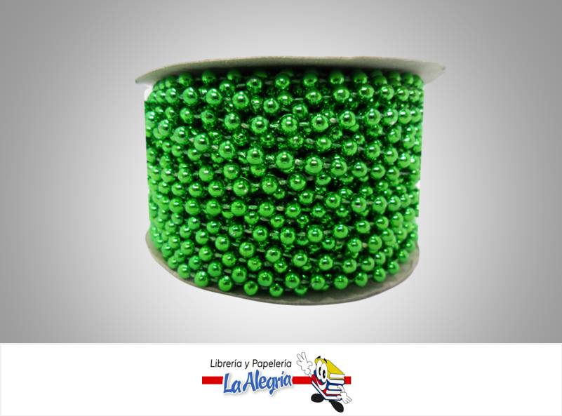 CINTA PERLA 04MM VERDE XMETRO MARCA S/M   