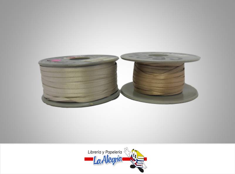 CINTA RASO 03MM BEIGE/CREMA XMETRO MARCA S/M   