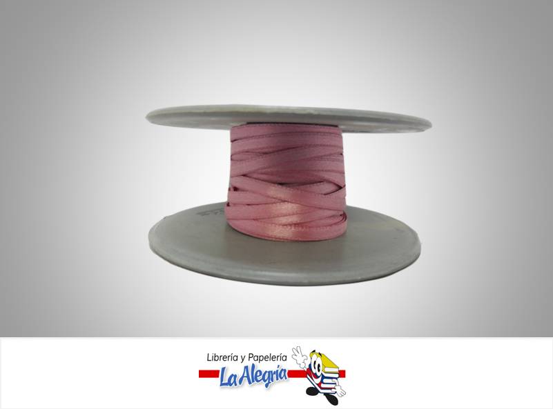 CINTA RASO 03MM ROSA PASTELXMETRO MARCA S/M   