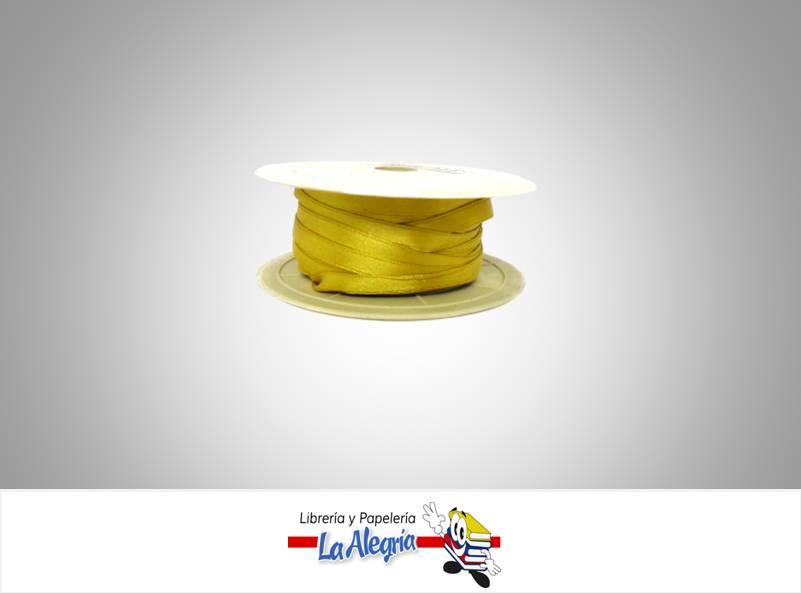 CINTA RASO 06MM MOSTAZA XMETRO MARCA S/M   