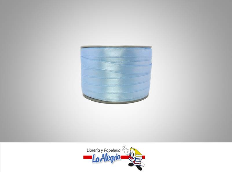 CINTA RASO 07MM AZUL MEDIO XMETRO MARCA S/M   