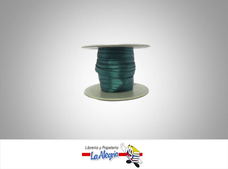 CINTA RASO 07MM VERDE ESMERALDA XMETRO MARCA S/M   