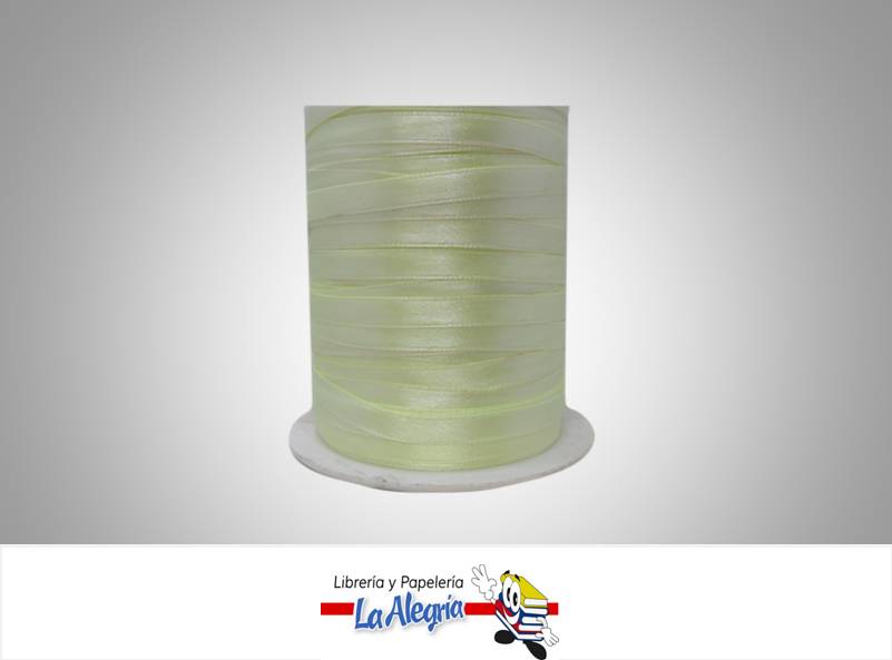 CINTA RASO 07MM AMARILLO NEON XMETRO MARCA S/M   