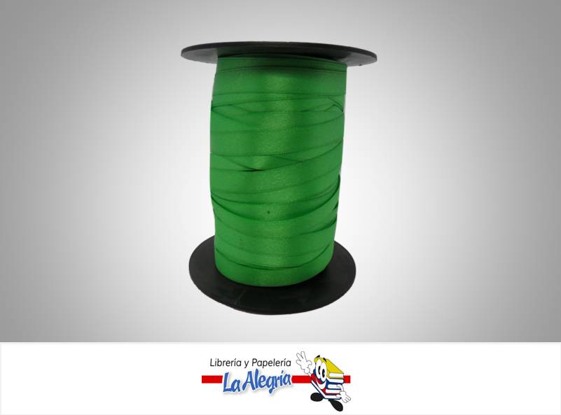 CINTA RASO 09MM VERDE MANZANA XMETRO MARCA S/M   