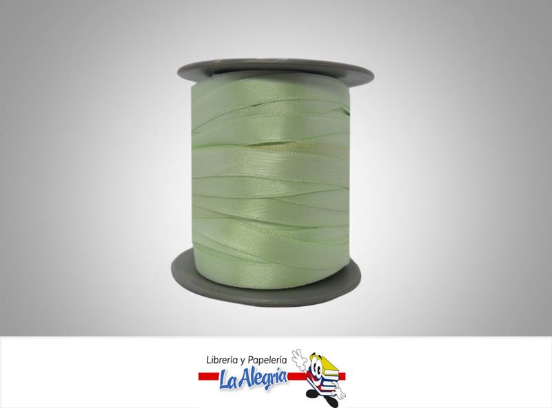 CINTA RASO 09MM VERDE MENTA XMETRO MARCA S/M   