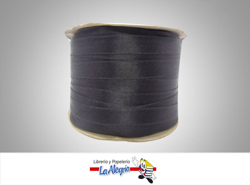 CINTA RASO 12MM NEGRO X METRO MARCA S/M