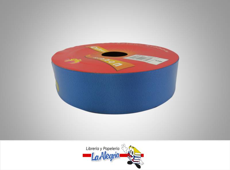 CINTA DE REGALO 30MM AZUL INTENSO X METRO MARCA COLOUR RIBBON