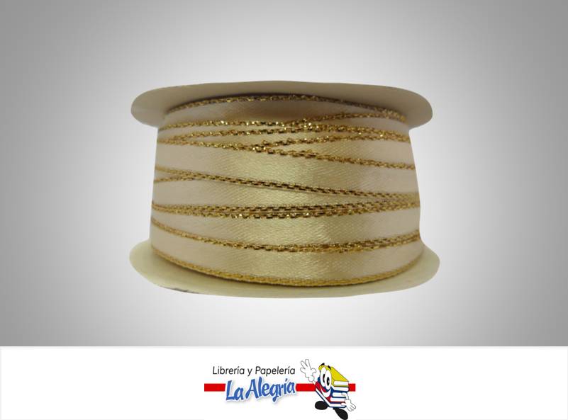 CINTA RASO B/D 05MM MARFIL XMETRO MARCA S/M   