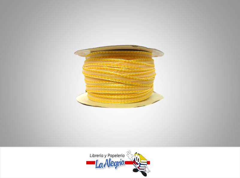 CINTA ORGANZA 06MM AMARILLO ARA XMETRO MARCA S/M   