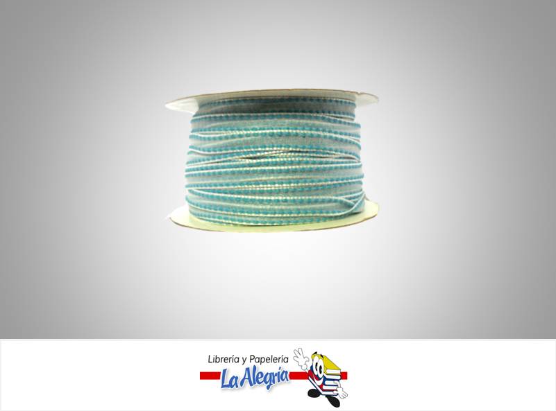 CINTA ORGANZA 06MM AZUL CELESTE XMETRO MARCA S/M   