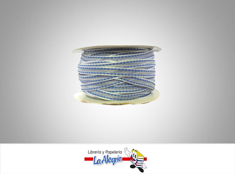 CINTA ORGANZA 06MM AZUL INTENSO XMETRO MARCA S/M   
