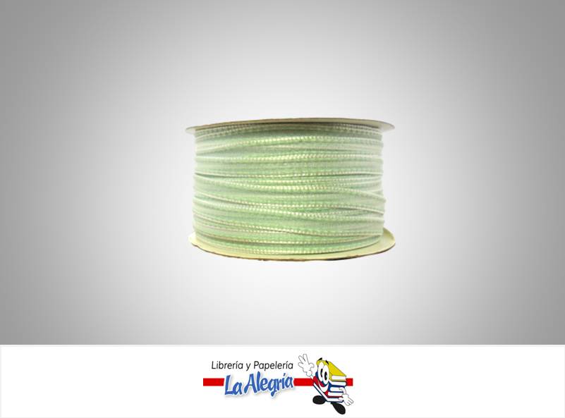 CINTA ORGANZA 06MM VERDE AGUA XMETRO MARCA S/M   