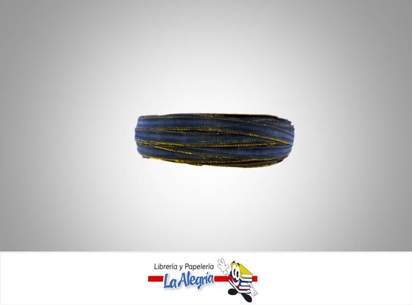 CINTA ORGANZA B/D 07MM AZUL ULTRAMAR XME MARCA S/M   