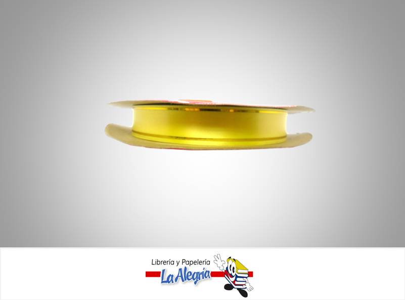 CINTA REGALO B/D 13MM AMARILLO XMETRO MARCA S/M   