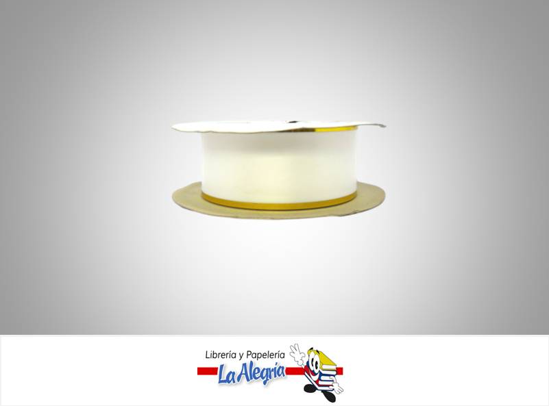 CINTA REGALO B/D 40MM BLANCO XMETRO MARCA S/M   