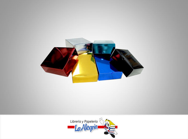 CAJA P/REGALO 23X19X7 METALIZADA SURT MARCA S/M   