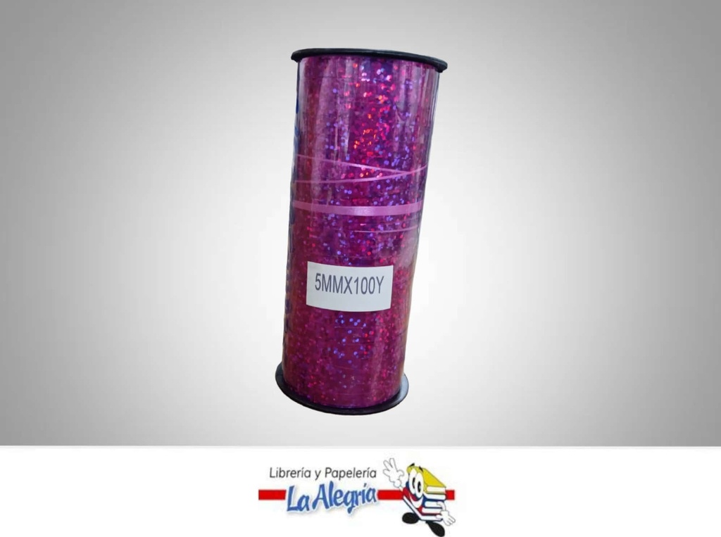 CINTA DE REGALO LASER FUCSIA 5MM X METRO MARCA MURANO   